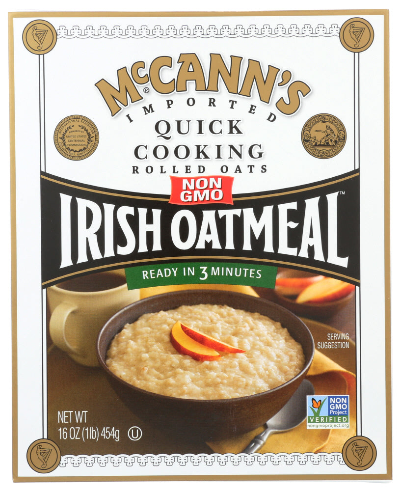 McCanns Irish Oatmeal Quick Cooking Rolled Oats 16 Oz