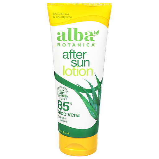 Alba Botanica 85% Aloe After Sun Lotion 8 Oz Tube