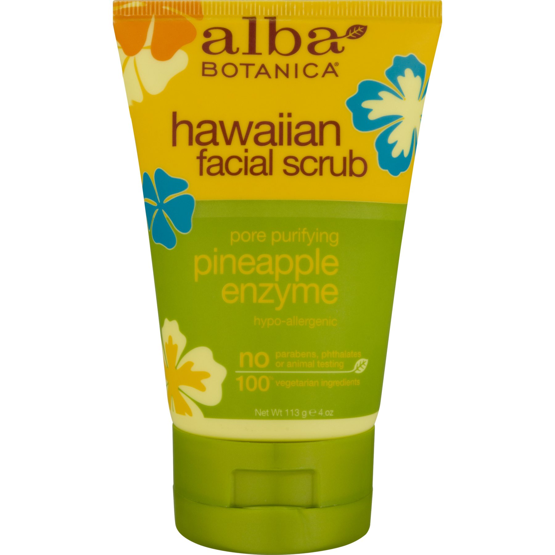 Alba Botanica Hawaiian Facial Scrub Pore Purifying Pineapple Enzyme