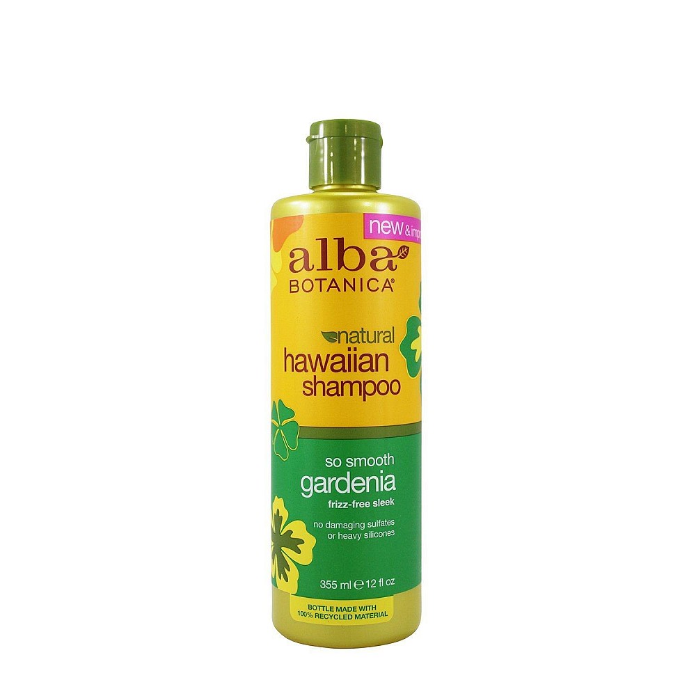 Alba Botanica Natural Hawaiian Shampoo, So Smooth Gardenia, 12 Fl Oz (355 Ml)