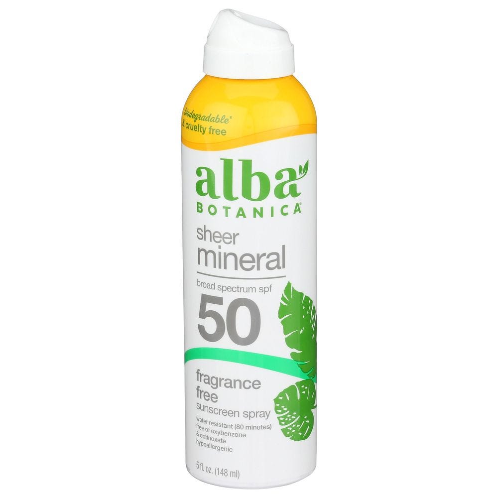 Alba Botanica Fragrance Free Sunscreen 30 SPF