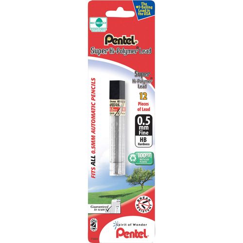 Pentel of America, Ltd L100BPHB-K6 0.5mm Super Hi-Polymer Lead