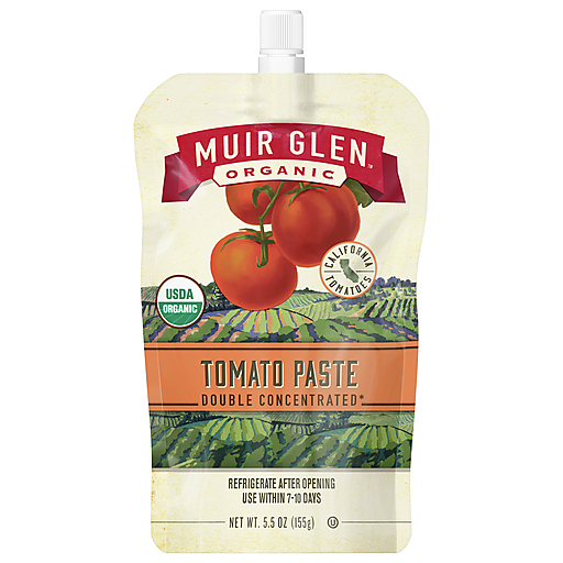 Muir Glen Tomato Paste, Organic, Double Concentrated 5.5 Oz
