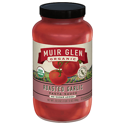 Muir Glen Pasta Sauce, Organic, Roasted Garlic 23.5 Oz