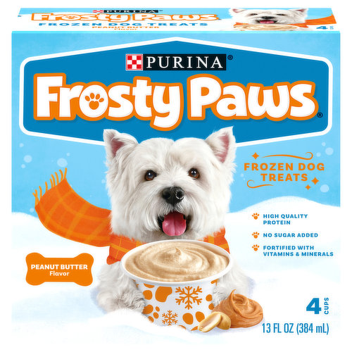 Frosty Paws Purina Peanut Butter Flavor Frozen Dog Treats - 4pk