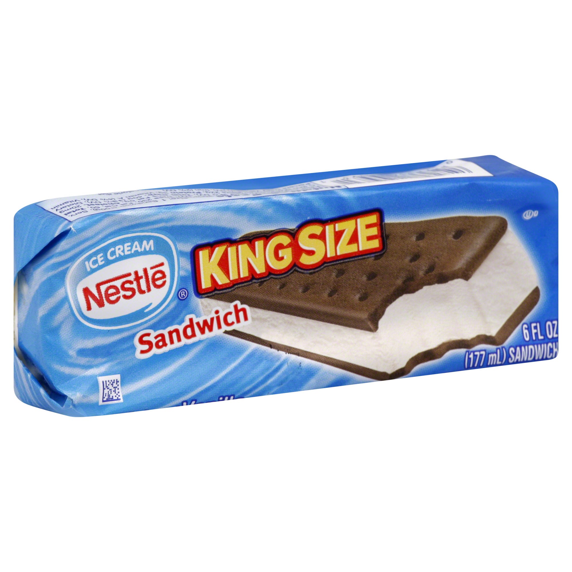 Nestle King Size Frozen Dairy Dessert Sandwich, Vanilla