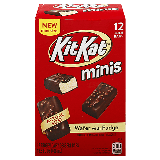 Kit Kat Minis Wafer With Fudge Frozen Dairy Desserts Bars