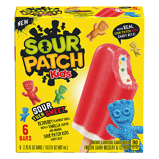 Sour Patch Kids 6 Pack Frozen Dairy Dessert & Ice Pop
