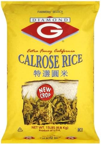 Diamond G Extra Fancy California Calrose Rice - 15 Lb