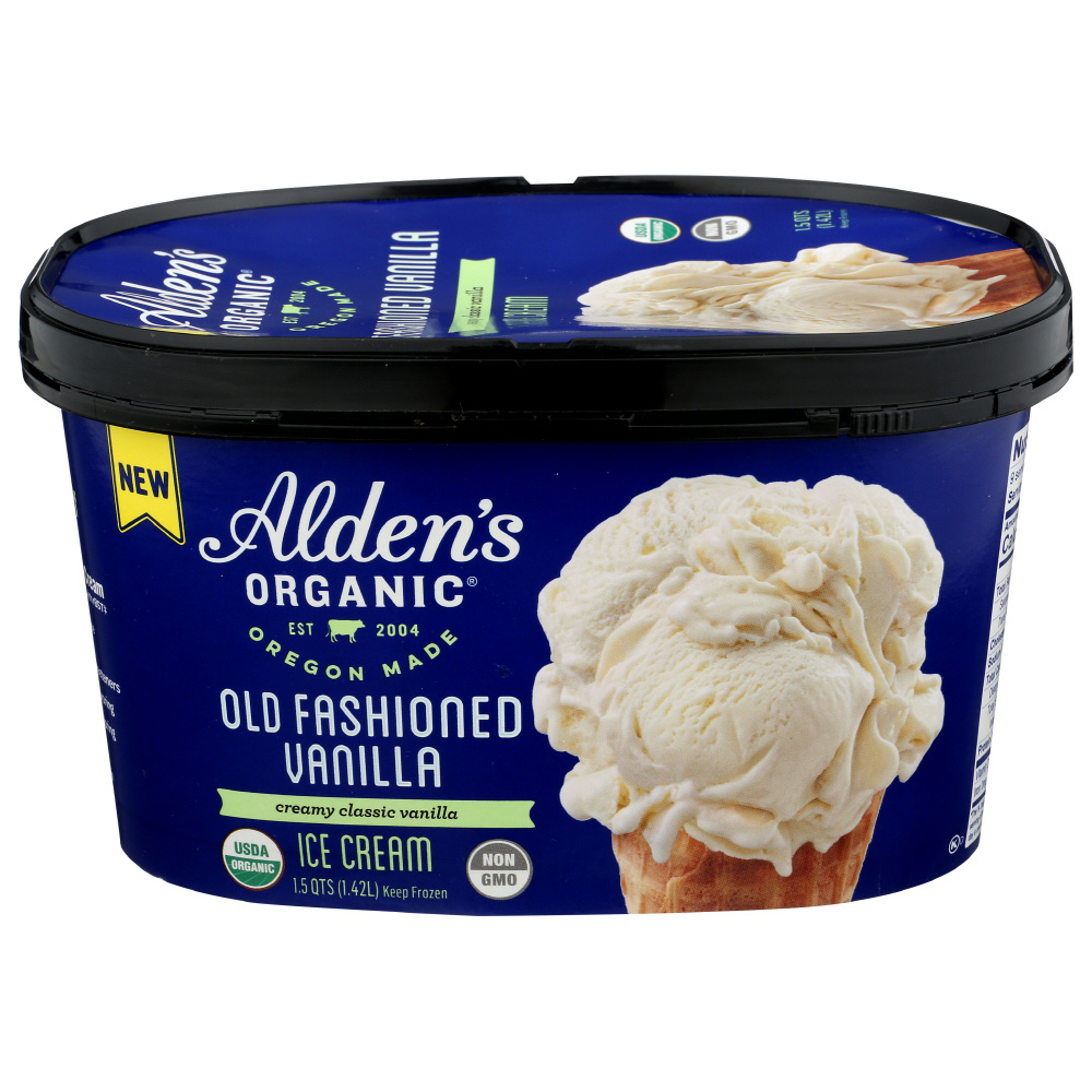 Alden's Organic Ice Cream, Old Fashioned Vanilla