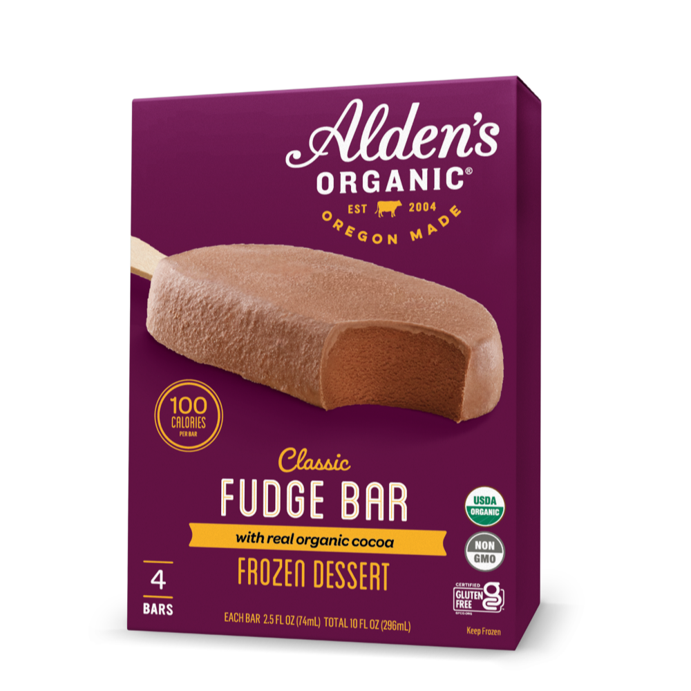 Alden's Organic Fudge Ice Cream Bar 4c