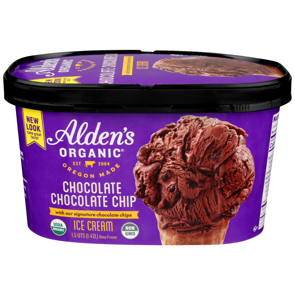 Alden's Organic Chocolate Chip Ice Cream 48oz