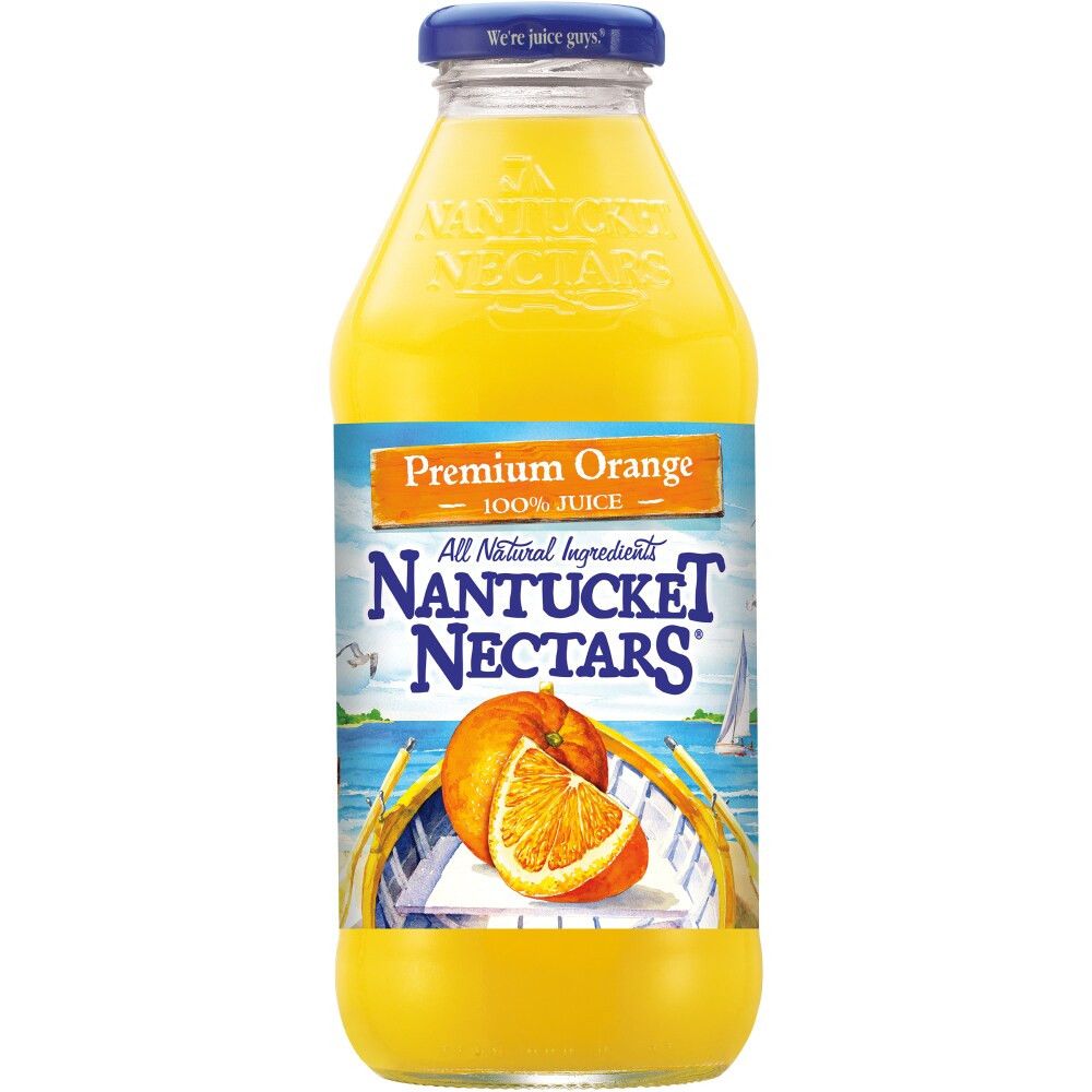 Nantucket Nectars Premium Orange, 16 Fl Oz Glass Bottle