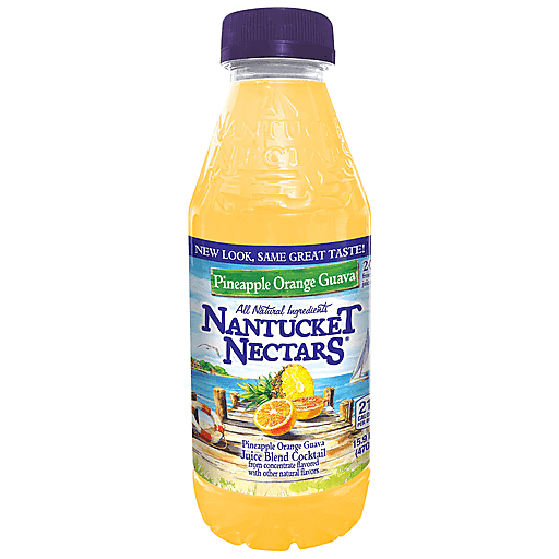 Nantucket Nectars Pineapple Orange Guava, 15.9 Fl Oz Plastic Bottle