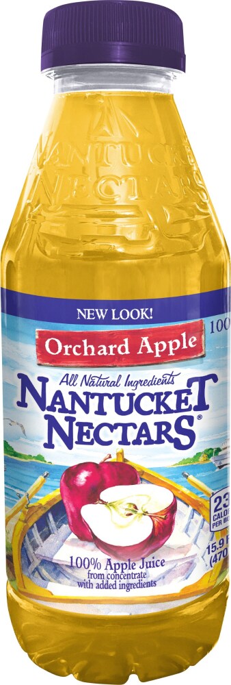 Nantucket Nectars 100% Juice, Orchard Apple 15.9 Fl Oz