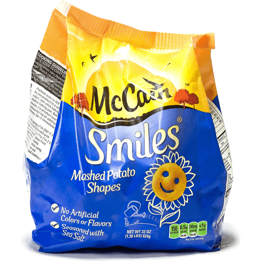 McCain Smiles Mashed Potato Shapes - 22oz