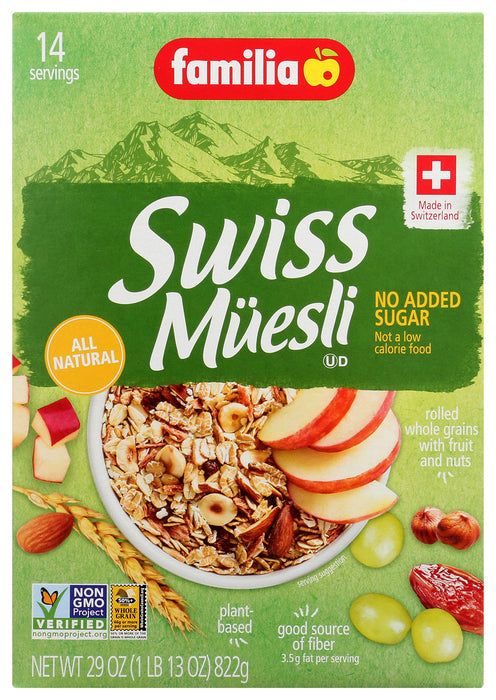 Familia Swiss Muesli Cereal No Added Sugar 32Ounce Box