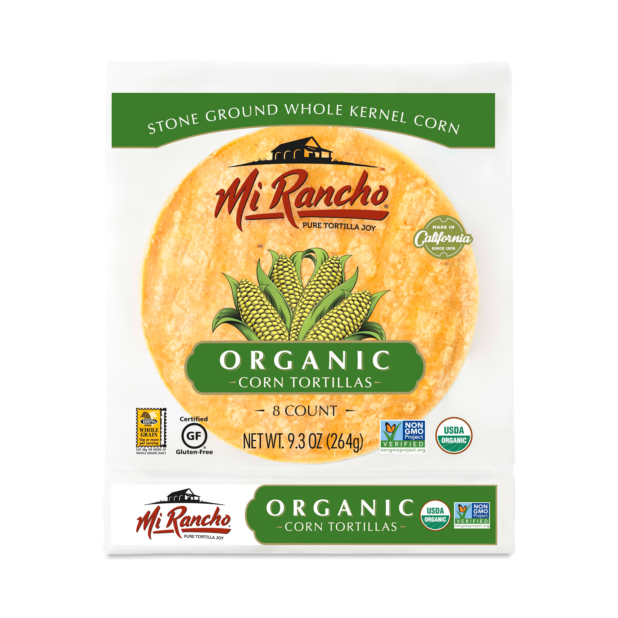 Mi Rancho Organic Corn Tortillas, 9.3 Oz
