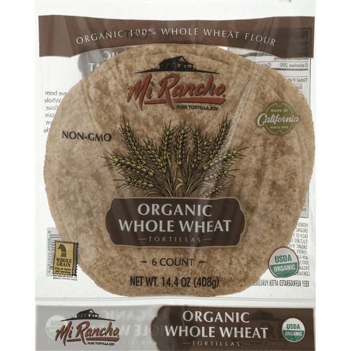 Mi Rancho Tortillas, Organic, Whole Wheat