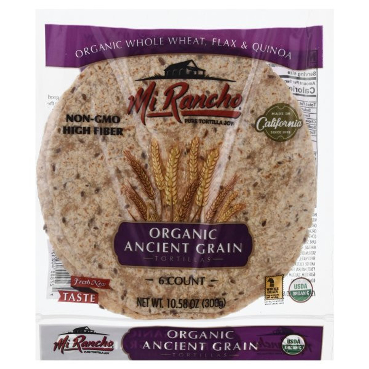 Mi Rancho Organic Ancient Grain Tortillas, 10.58 Oz