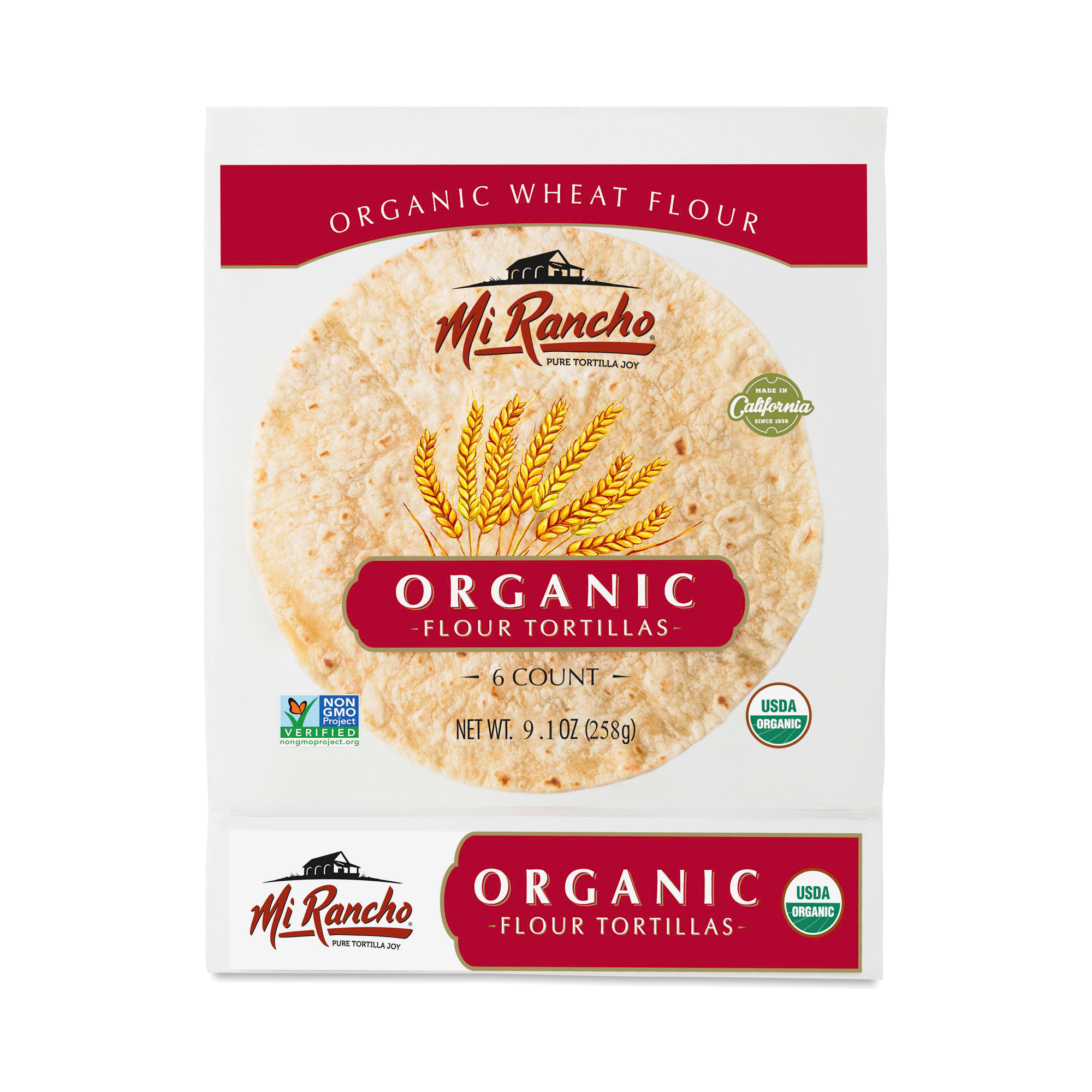Mi Rancho Organic Flour Soft Taco Tortillas, 9.1 Oz