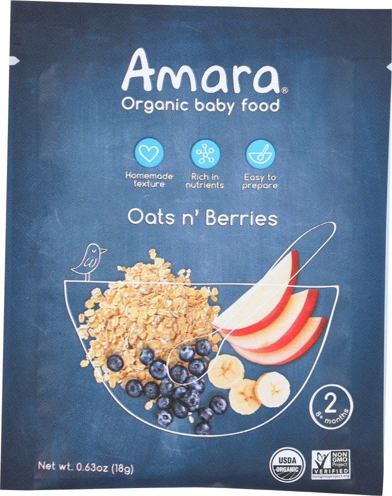 Amara Baby Food Oats N Berries Case Of 5 X