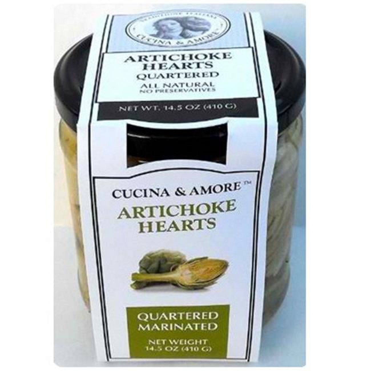 Cucina & Amore Artichoke Hearts, Quartered, Marinated 14.5 Oz