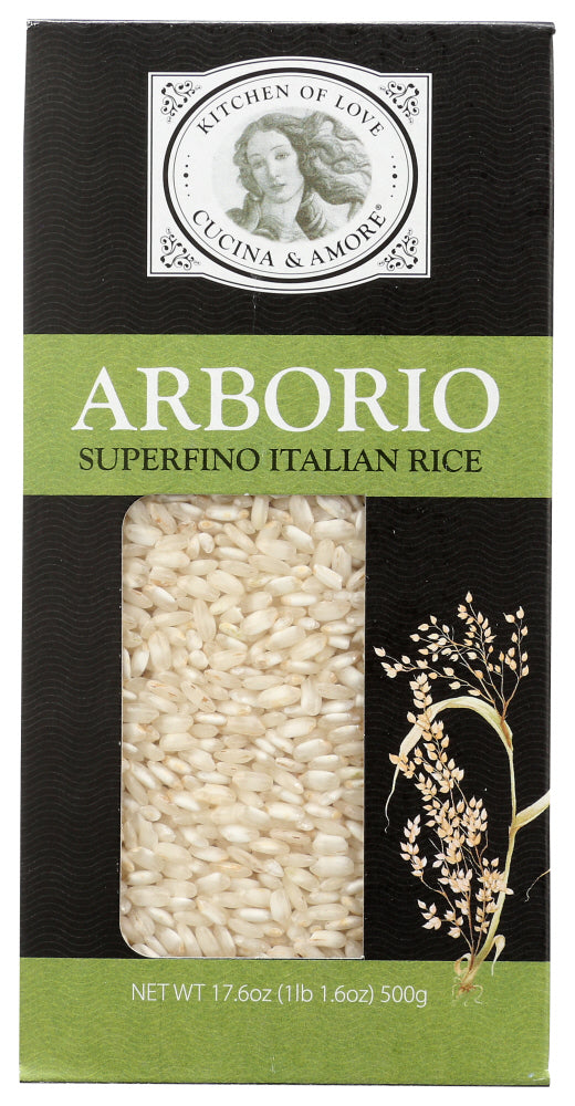 Cucina & Amore Arborio Rice Grains, 17.6 Oz