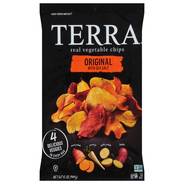 Terra Original Sea Salt Real Vegetable Chips 5 Oz. Bag