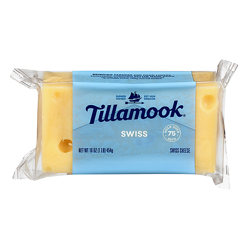Tillamook Swiss Cheese 16 Oz. Brick