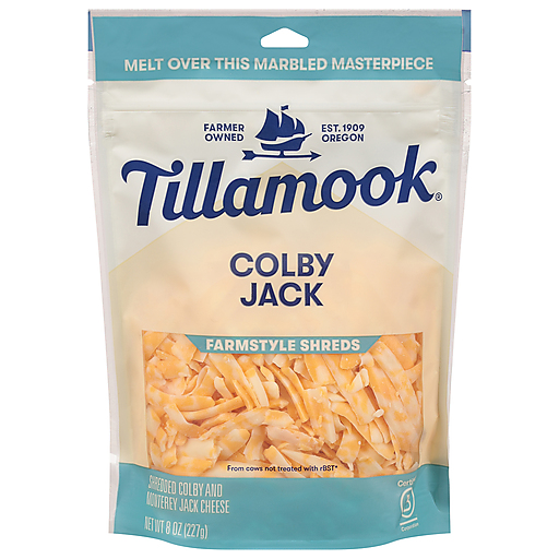 Tillamook Farmstyle Thick Cut Colby Jack Shredded Cheese
