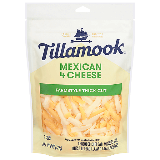 Tillamook Mexican 4 Cheese, Farmstyle Thick Cut