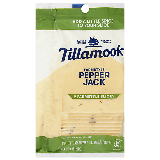 Tillamook Pepper Jack Cheese Slices - 8oz