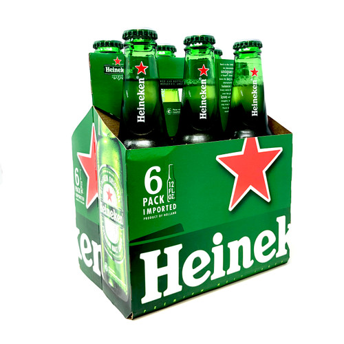 Heineken 6 Pack Bottles, 12 Oz