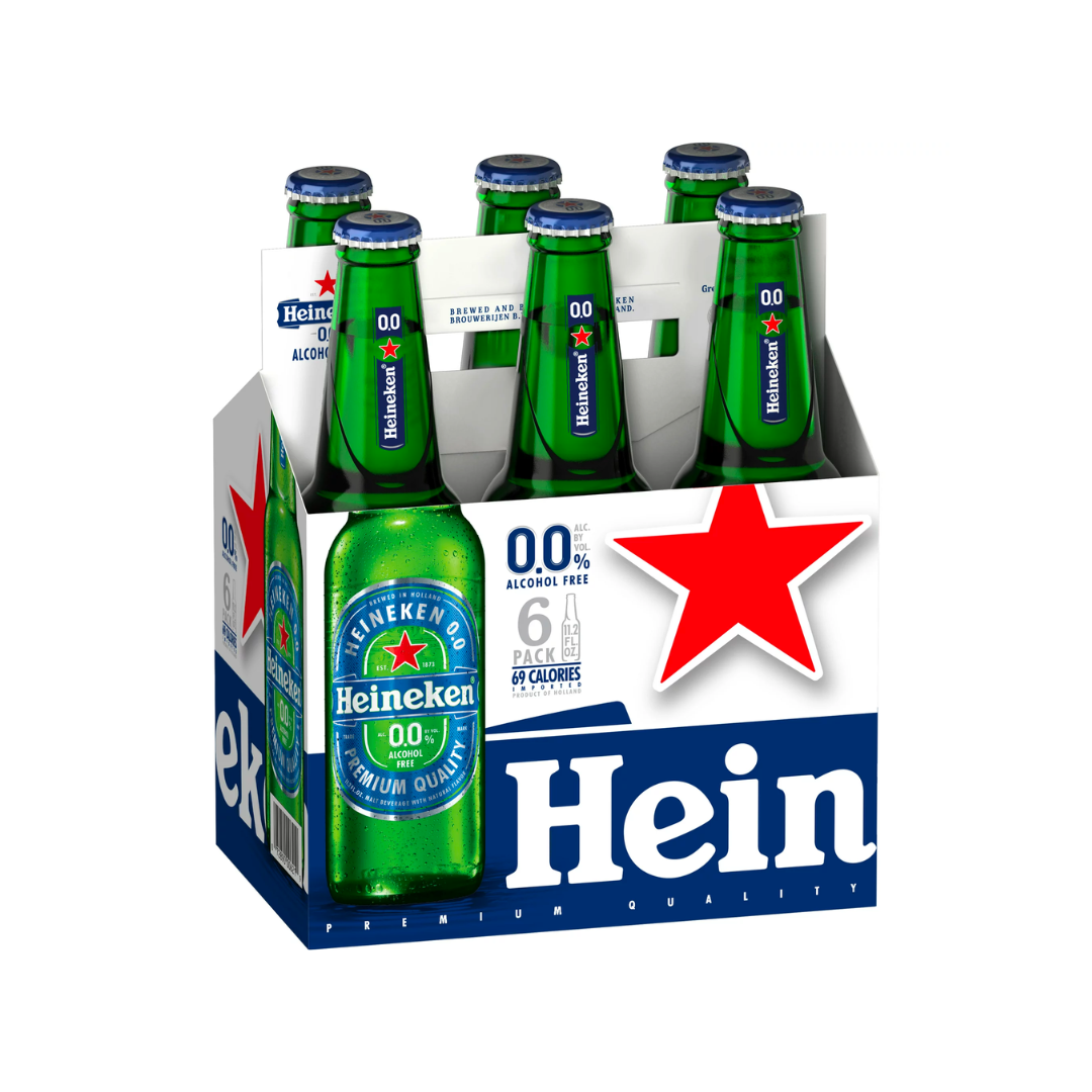 Heineken 6 Pack Alcohol Free Beer 6 - 11.2 Fl Oz Bottles