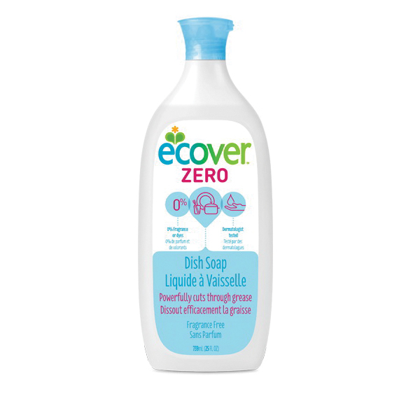 Ecover Dish Soap Liquid Zero Fragrance Free By – 1 Case, 25 Fl Oz