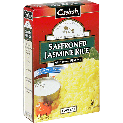 Casbah Saffroned Jasmine Rice All Natural Pilaf Mix