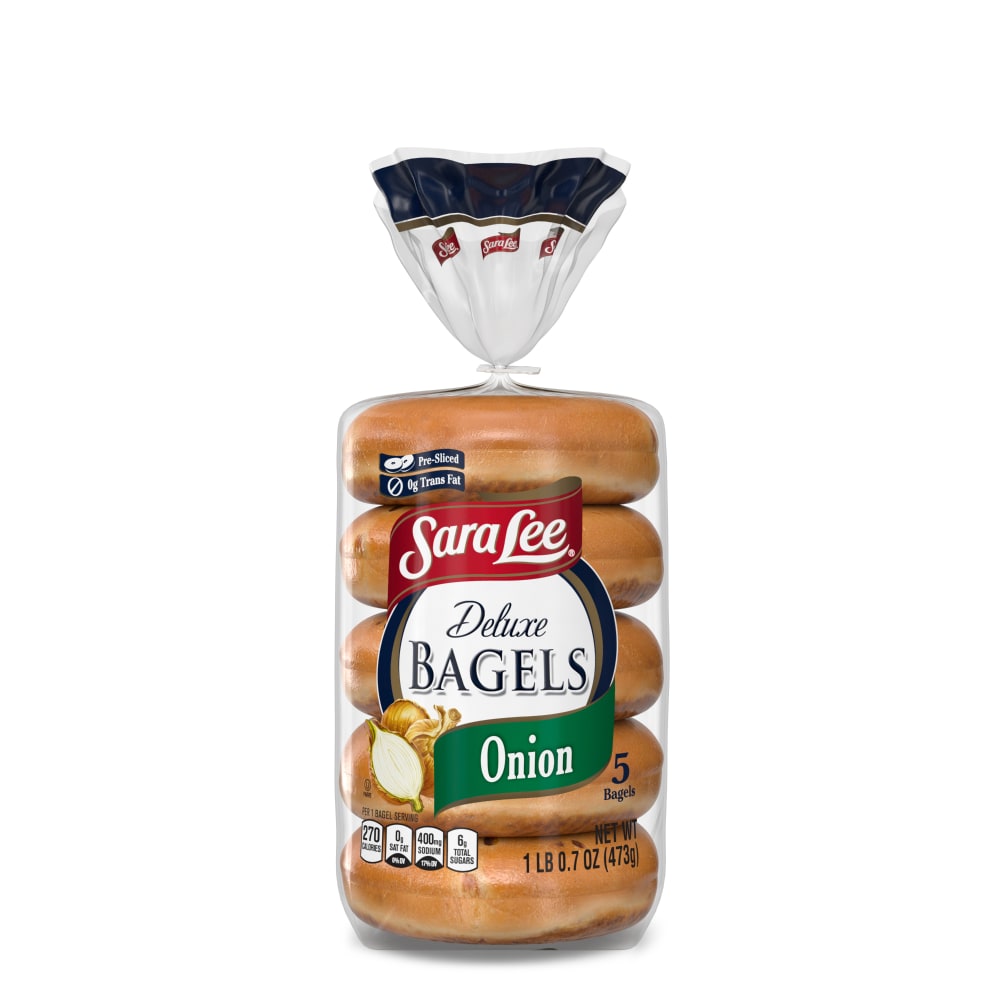 Sara Lee Deluxe Onion Bagels 6ct