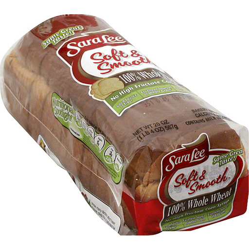 Sara Lee 100% Whole Wheat Soft & Smooth Bread - 20oz