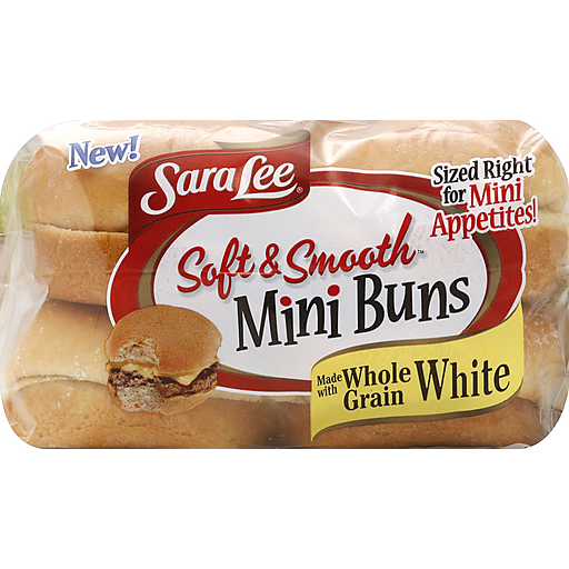 Sara Lee Soft & Smooth Buns, Mini, Whole Grain White