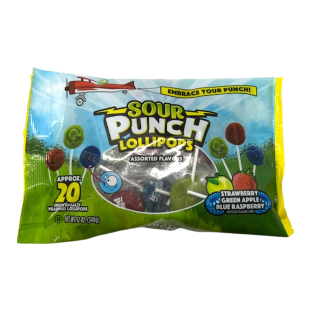 Sour Punch Assorted Lollipops