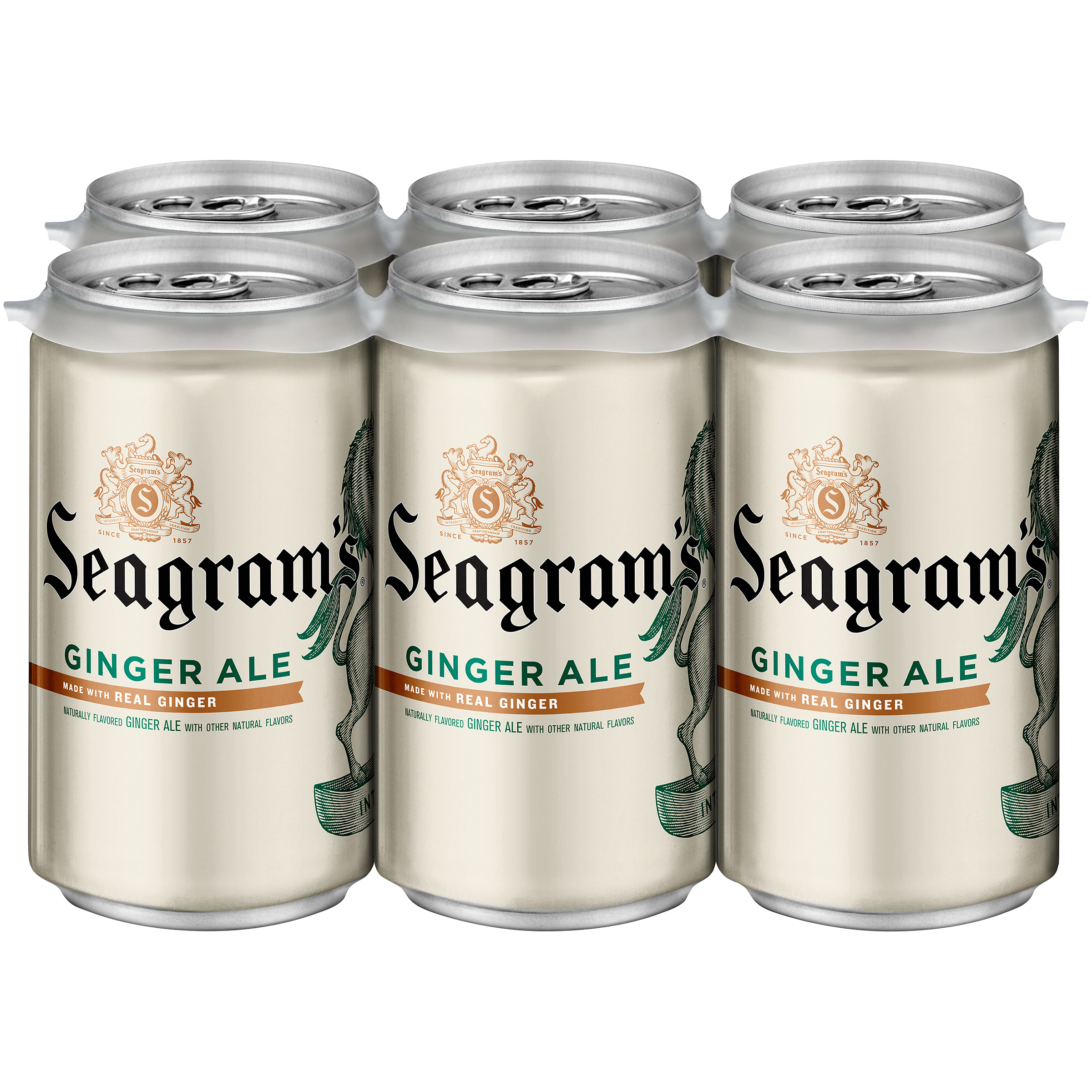 Seagram's Ginger Ale Cans, 7.5 Fl Oz