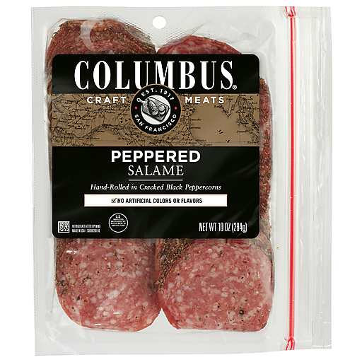 Columbus Sliced Peppered Salame