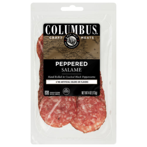 Columbus Sliced Peppered Salame
