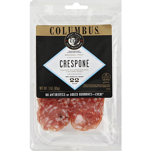 Columbus Traditional Salame, Crespone 3 Oz