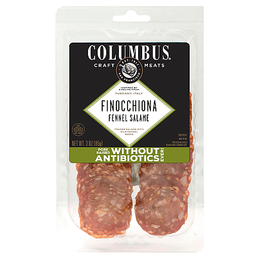 Columbus Fennel Salame, Finocchiona 3 Oz