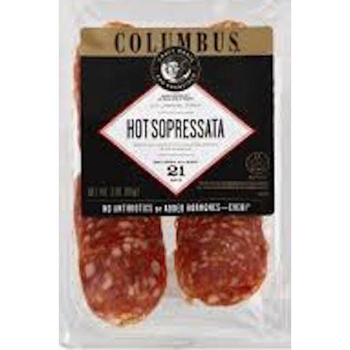 Columbus Meat Artisan Hot Sopressata Sliced