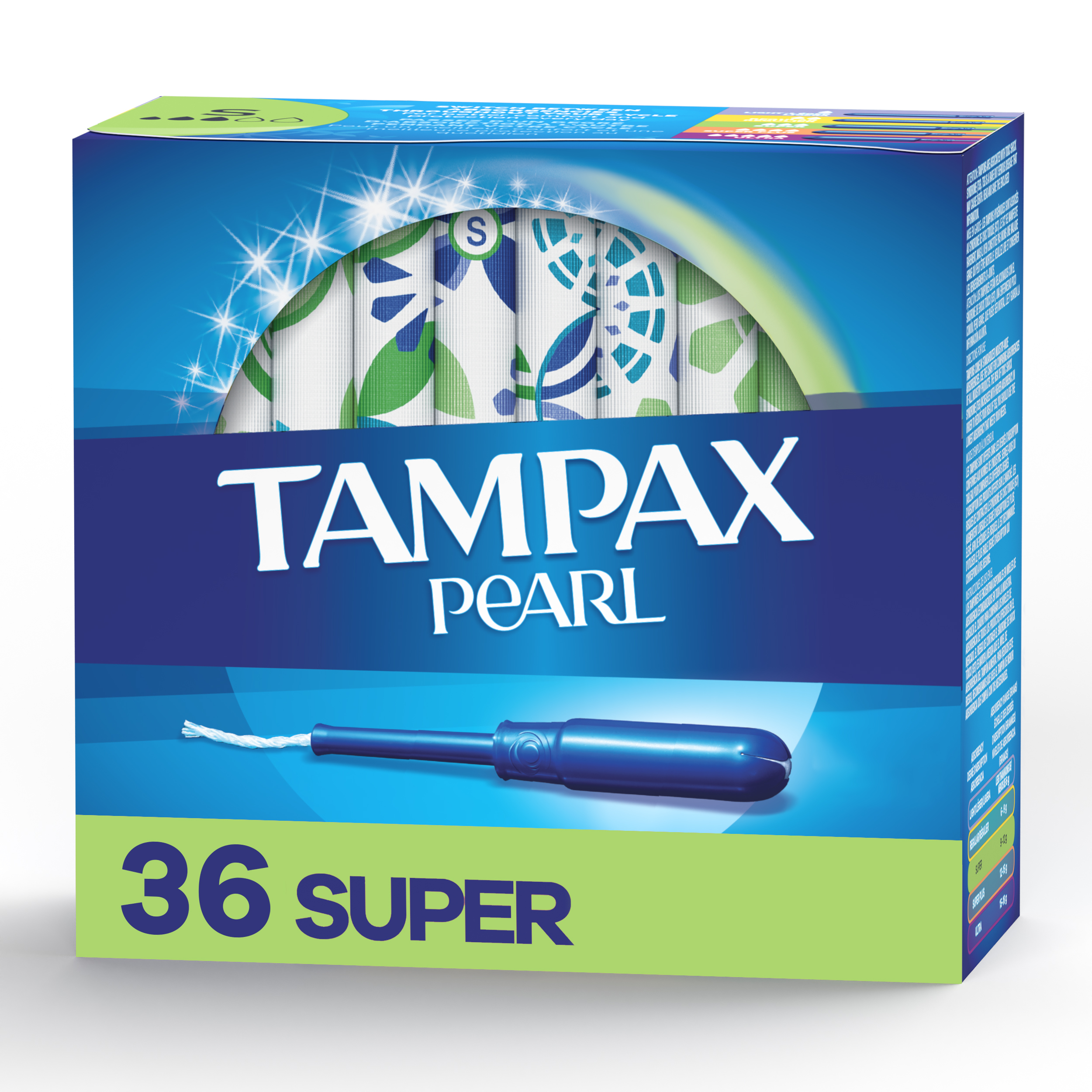 Tampax Pearl Plastic Super Absorbency Unscented Tampons