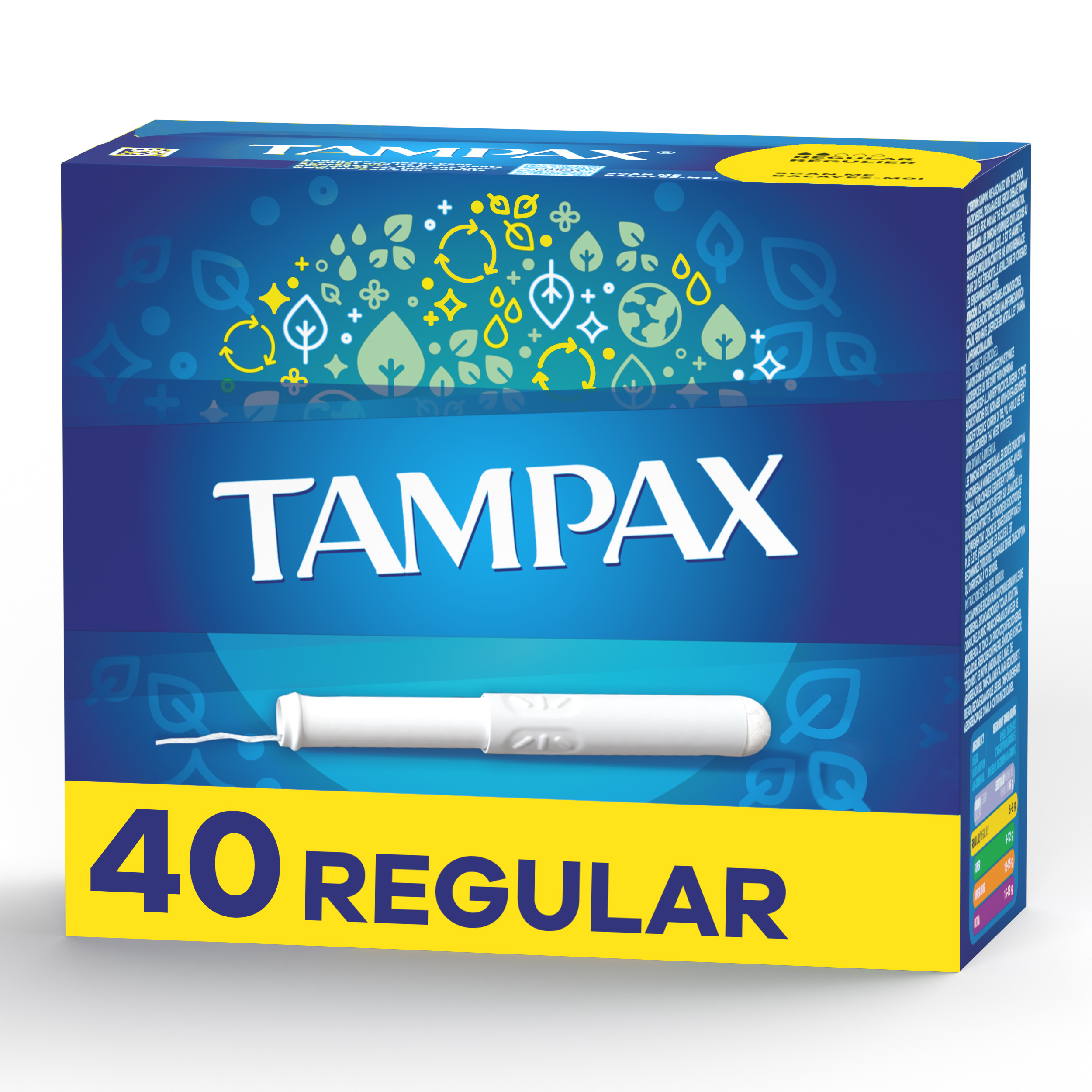 Tampax Cardboard Applicator Tampons Regular Absorbency Unscented