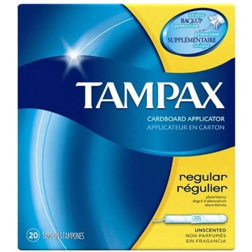 Tampax Cardboard Applicator Regular Absorbency Tampons
